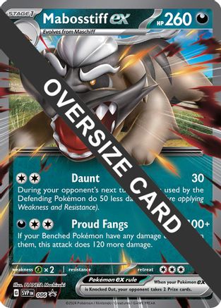 Mabosstiff ex (086) (Jumbo Card) [Scarlet & Violet: Black Star Promos] - Trinity Hobby