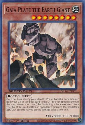 Gaia Plate the Earth Giant [SGX4-END01] Common - Trinity Hobby