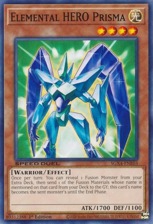 Elemental HERO Prisma [SGX4-ENE03] Common - Trinity Hobby