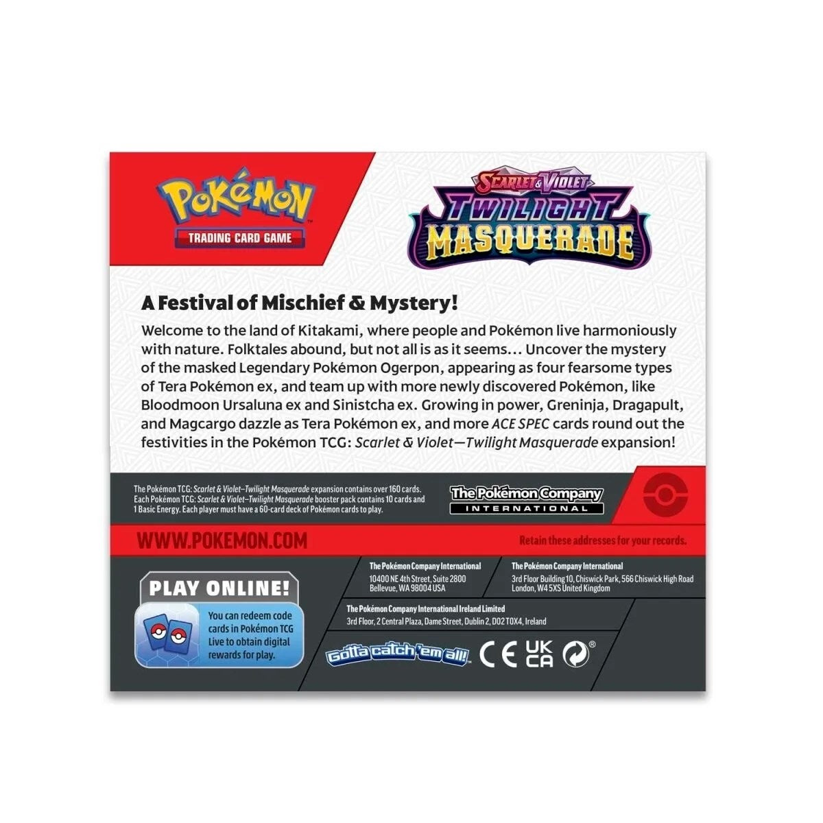 Scarlet & Violet: Twilight Masquerade - Booster Box - Trinity Hobby