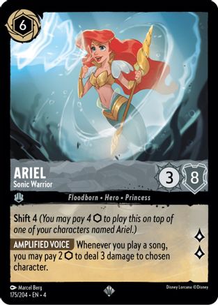 Ariel - Sonic Warrior (175/204) [Ursula's Return] - Trinity Hobby
