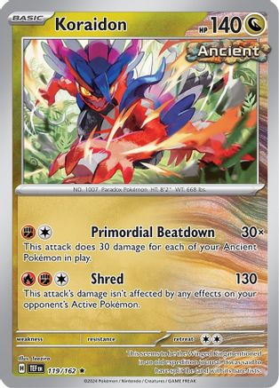Koraidon (119/162) (Theme Deck Exclusive) [Scarlet & Violet: Temporal Forces] - Trinity Hobby