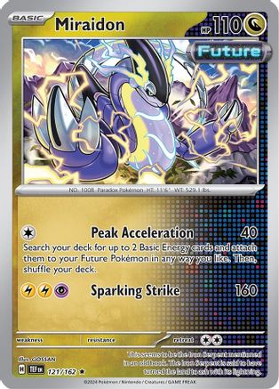 Miraidon (121/162) (Theme Deck Exclusive) [Scarlet & Violet: Temporal Forces] - Trinity Hobby
