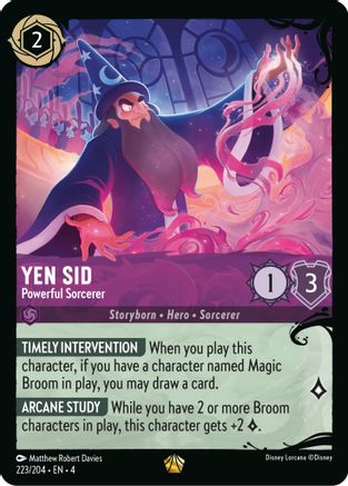 Yen Sid - Powerful Sorcerer (223/204) (223/204) - [Illumineers Quest Deep Trouble] Cold Foil - Trinity Hobby