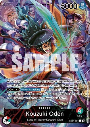 Kouzuki Oden (Alternate Art) (EB01-001) - [Extra Booster: Memorial Collection] Foil - Trinity Hobby