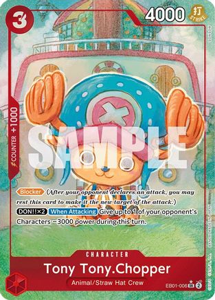 Tony Tony.Chopper (Alternate Art) (EB01-006) - [Extra Booster: Memorial Collection] Foil - Trinity Hobby