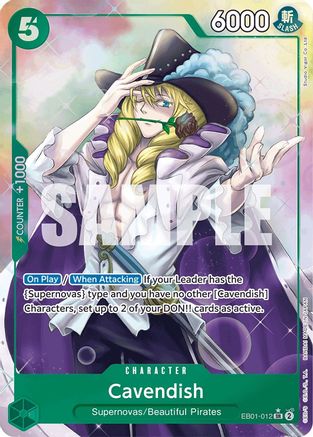 Cavendish (Alternate Art) (EB01-012) - [Extra Booster: Memorial Collection] Foil - Trinity Hobby