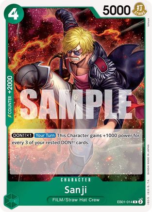Sanji (EB01-014) - [Extra Booster: Memorial Collection] Foil - Trinity Hobby