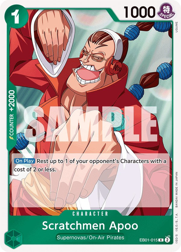 Scratchmen Apoo (EB01-015) - [Extra Booster: Memorial Collection] Foil - Trinity Hobby