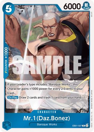 Mr. 1 (Daz.Bonez) (EB01-027) - [Extra Booster: Memorial Collection] Foil - Trinity Hobby