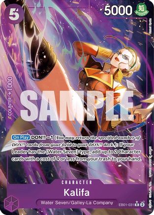 Kalifa (Alternate Art) (EB01-031) - [Extra Booster: Memorial Collection] Foil - Trinity Hobby