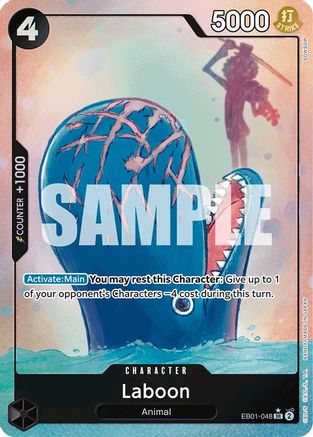Laboon (048) (Alternate Art) (EB01-048) - [Extra Booster: Memorial Collection] Foil - Trinity Hobby
