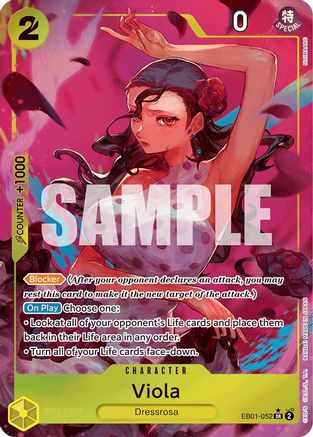Viola (Alternate Art) (EB01-052) - [Extra Booster: Memorial Collection] Foil - Trinity Hobby