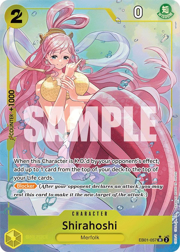 Shirahoshi (Alternate Art) (EB01-057) - [Extra Booster: Memorial Collection] Foil - Trinity Hobby