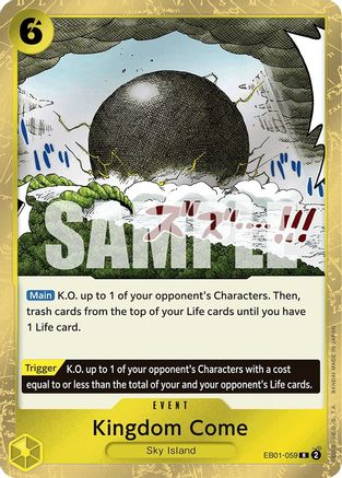 Kingdom Come (EB01-059) - [Extra Booster: Memorial Collection] Foil - Trinity Hobby