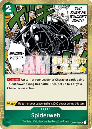 Spiderweb (Judge Pack Vol. 3) (OP04-035) - [One Piece Promotion Cards] Foil - Trinity Hobby