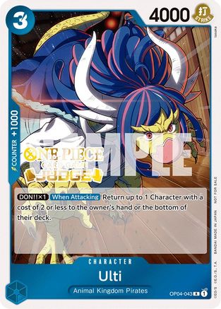 Ulti (Judge Pack Vol. 3) (OP04-043) - [One Piece Promotion Cards] Foil - Trinity Hobby