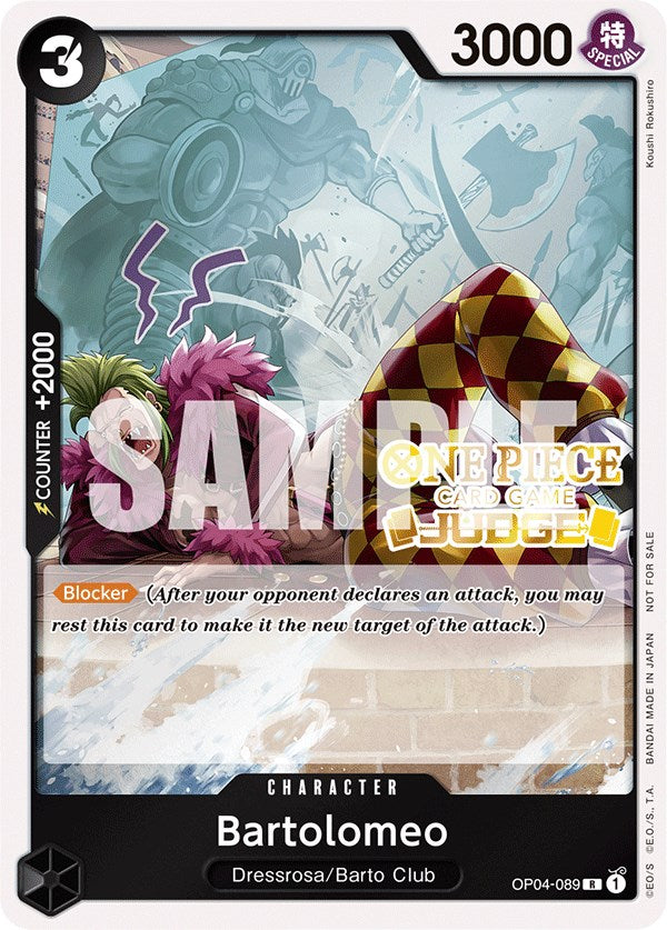 Bartolomeo (Judge Pack Vol. 3) (OP04-089) - [One Piece Promotion Cards] Foil - Trinity Hobby