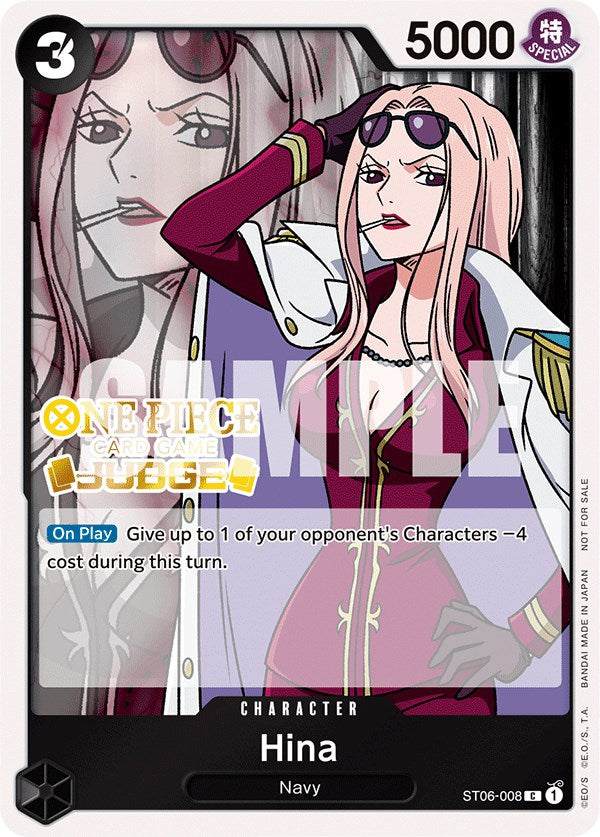 Hina (Judge Pack Vol. 3) (ST06-008) - [One Piece Promotion Cards] Foil - Trinity Hobby