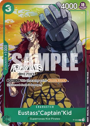Eustass"Captain"Kid (Offline Regional 2024 Vol. 2) [Participant] (P-003) - [One Piece Promotion Cards] Foil - Trinity Hobby