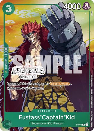 Eustass"Captain"Kid (Online Regional 2024 Vol. 2) [Participant] (P-003) - [One Piece Promotion Cards] Foil - Trinity Hobby