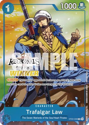 Trafalgar Law (Offline Regional 2024 Vol. 2) [Winner] (ST03-008) - [One Piece Promotion Cards] - Trinity Hobby