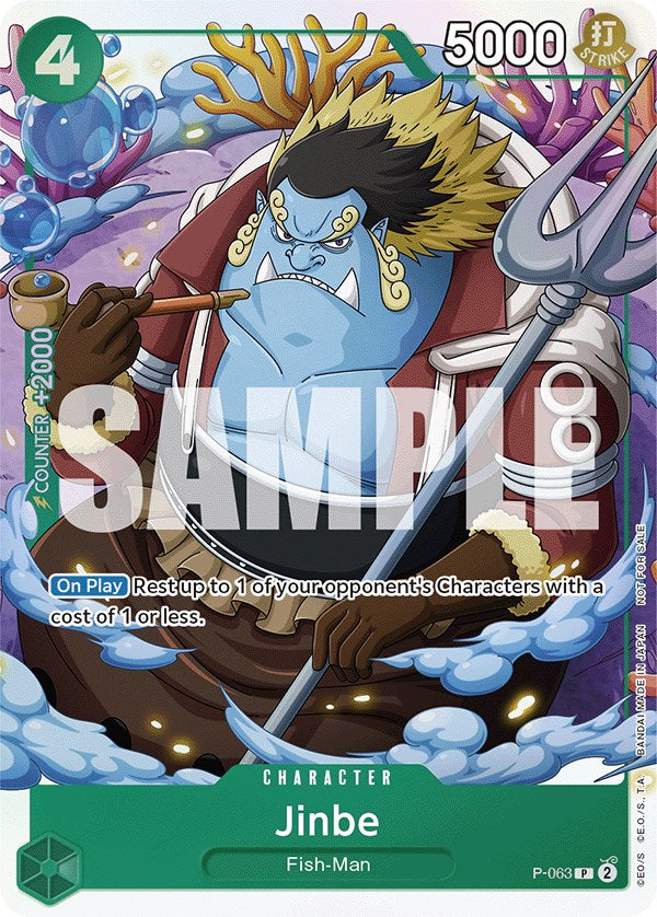 Jinbe (Event Pack Vol. 4) (P-063) - [One Piece Promotion Cards] Foil - Trinity Hobby