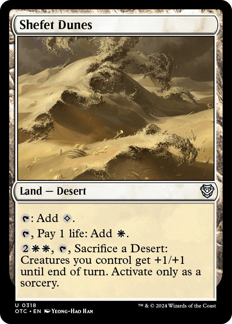 Shefet Dunes [Outlaws of Thunder Junction Commander] - Trinity Hobby