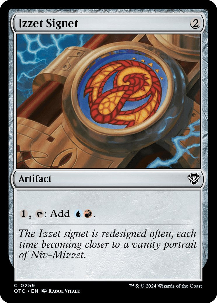 Izzet Signet [Outlaws of Thunder Junction Commander] - Trinity Hobby