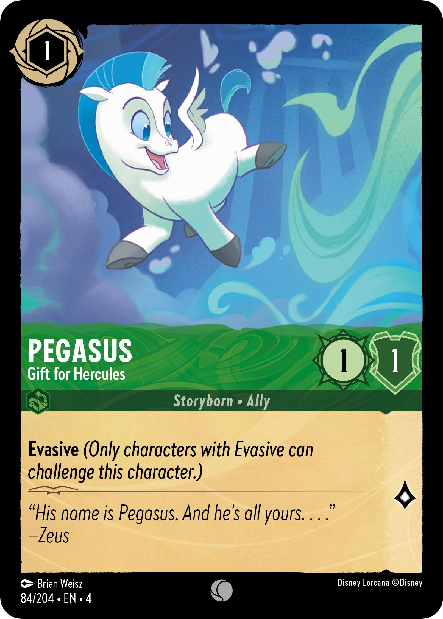 Pegasus - Gift for Hercules (84/204) [Ursula's Return] - Trinity Hobby