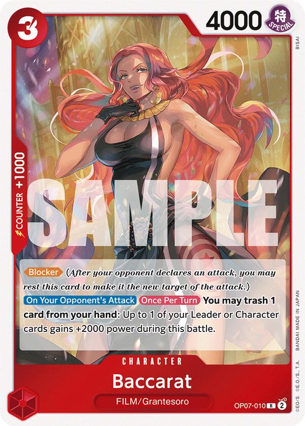 Baccarat (OP07-010) - [500 Years in the Future] Foil - Trinity Hobby
