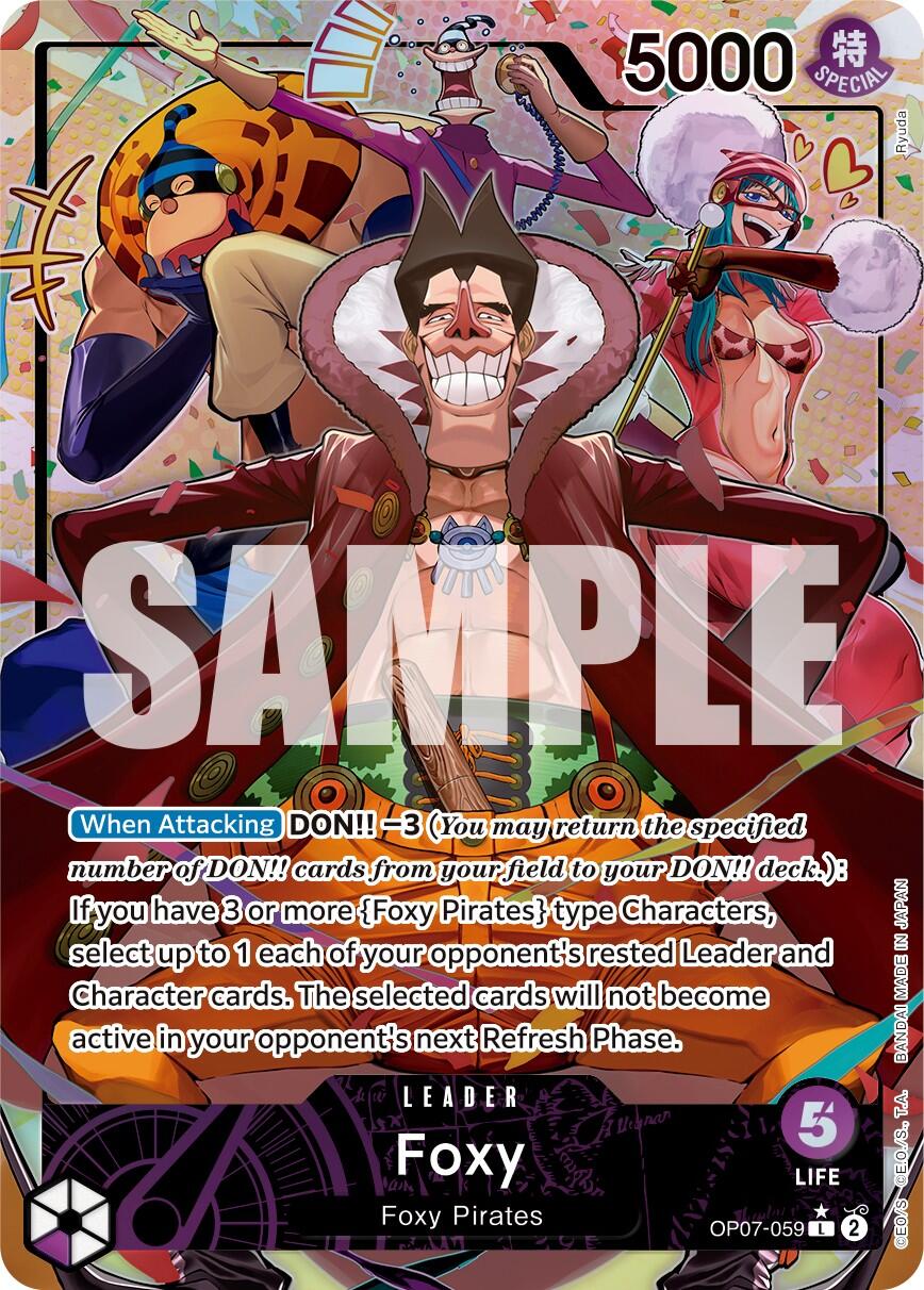 Foxy (059) (Parallel) (OP07-059) - [500 Years in the Future] Foil - Trinity Hobby