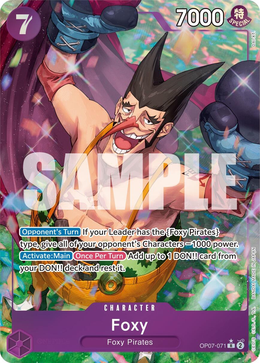 Foxy (071) (Parallel) (OP07-071) - [500 Years in the Future] Foil - Trinity Hobby