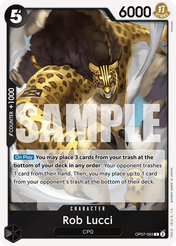 Rob Lucci (093) (OP07-093) - [500 Years in the Future] Foil - Trinity Hobby