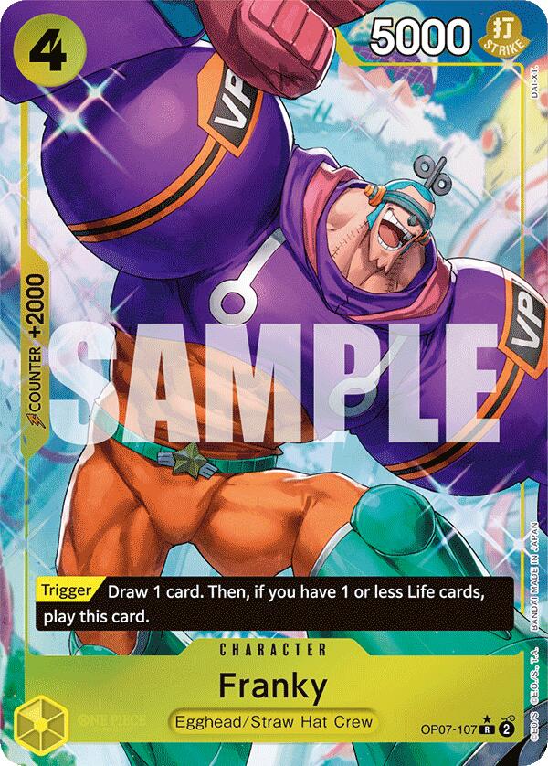 Franky (Parallel) (OP07-107) - [500 Years in the Future] Foil - Trinity Hobby