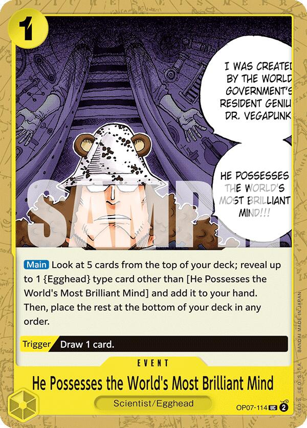 He Possesses the World's Most Brilliant Mind (OP07-114) - [500 Years in the Future] - Trinity Hobby