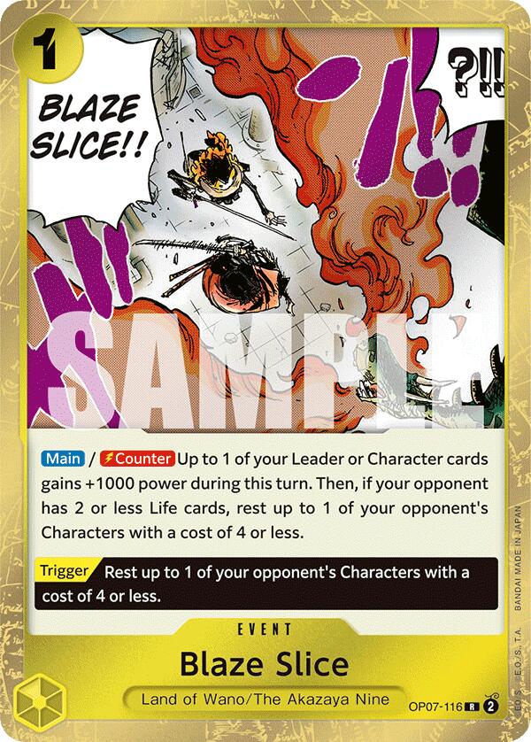 Blaze Slice (OP07-116) - [500 Years in the Future] Foil - Trinity Hobby