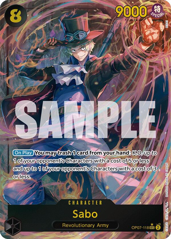 Sabo (Parallel) (OP07-118) - [500 Years in the Future] Foil - Trinity Hobby