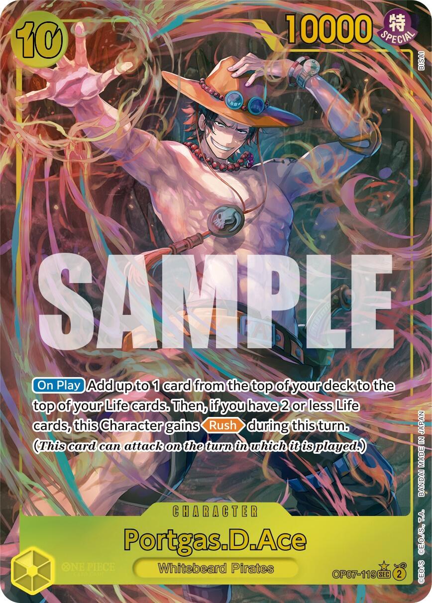 Portgas.D.Ace (119) (Parallel) (OP07-119) - [500 Years in the Future] Foil - Trinity Hobby