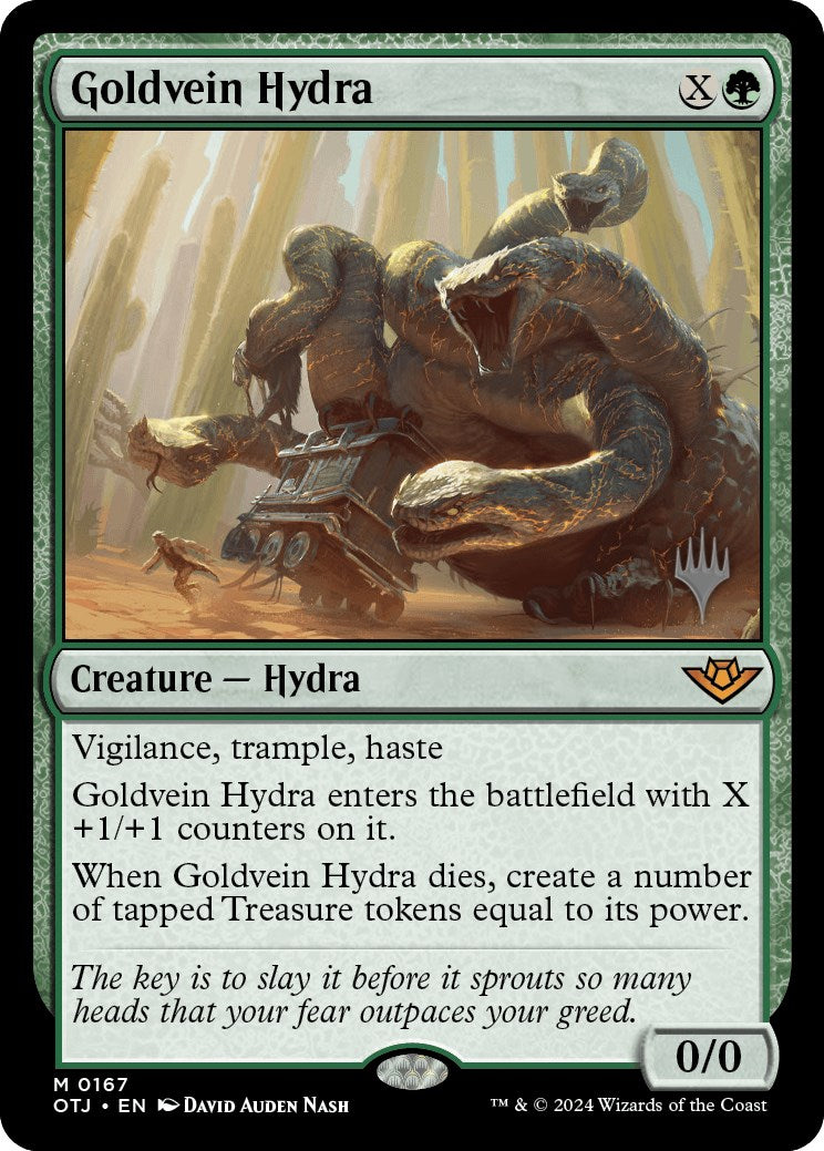 Goldvein Hydra (Promo Pack) [Outlaws of Thunder Junction Promos] - Trinity Hobby