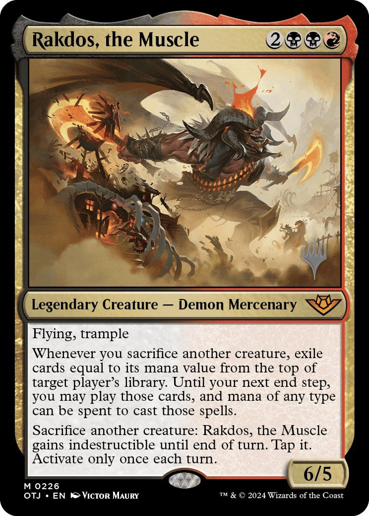 Rakdos, the Muscle (Promo Pack) [Outlaws of Thunder Junction Promos] - Trinity Hobby