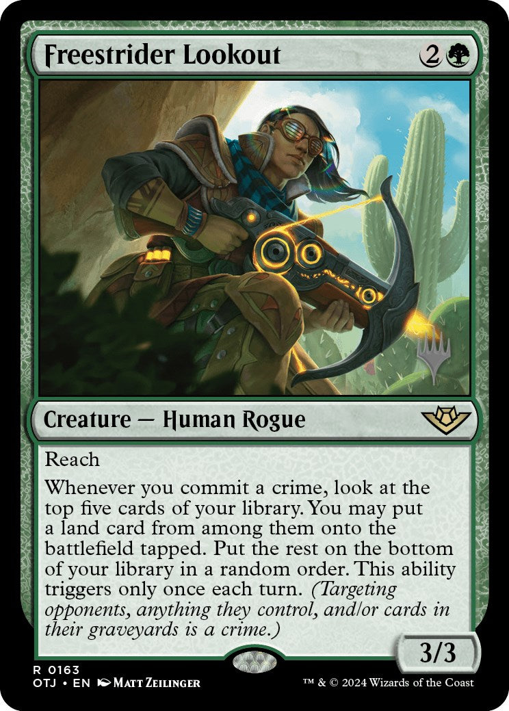 Freestrider Lookout (Promo Pack) [Outlaws of Thunder Junction Promos] - Trinity Hobby