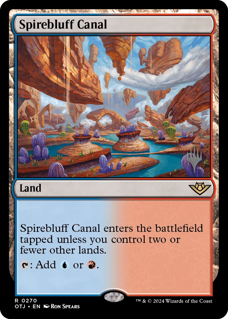 Spirebluff Canal (Promo Pack) [Outlaws of Thunder Junction Promos] - Trinity Hobby