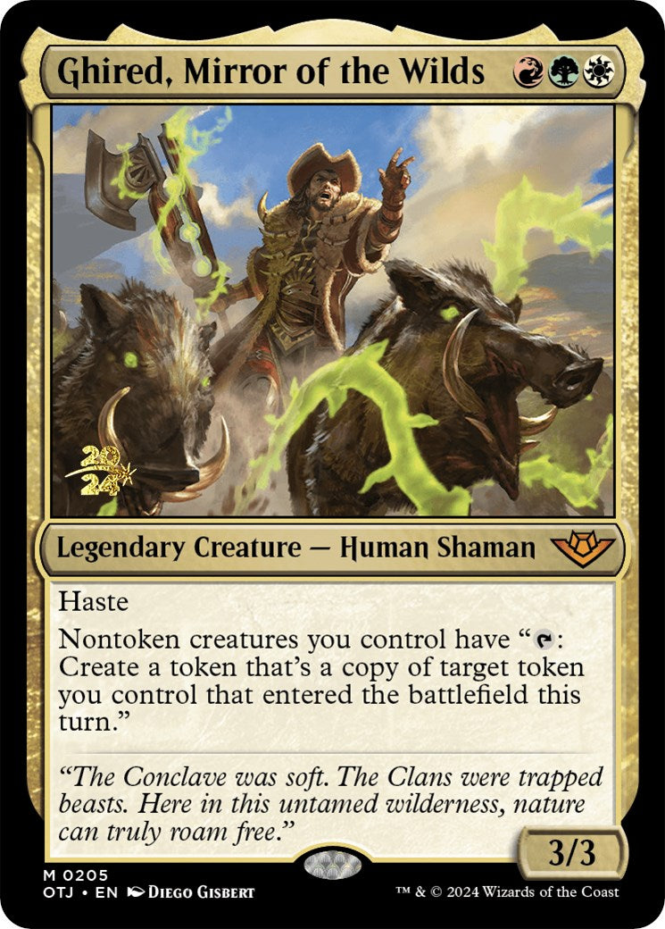 Ghired, Mirror of the Wilds [Outlaws of Thunder Junction Prerelease Promos] - Trinity Hobby