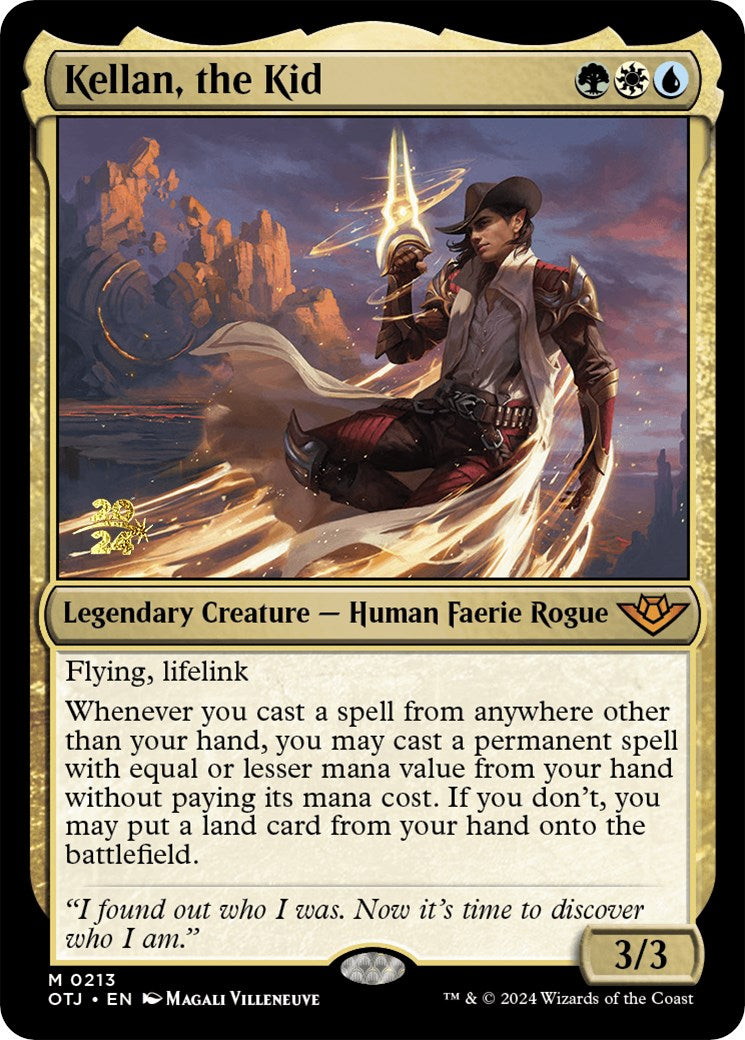 Kellan, the Kid [Outlaws of Thunder Junction Prerelease Promos] - Trinity Hobby