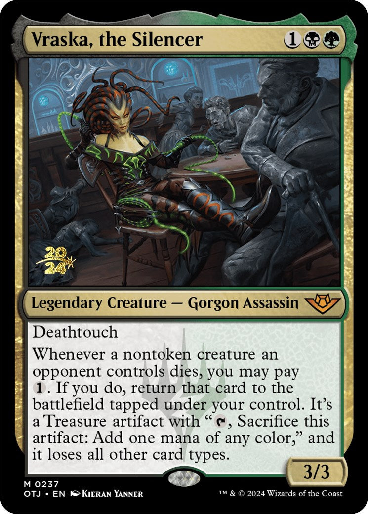 Vraska, the Silencer [Outlaws of Thunder Junction Prerelease Promos] - Trinity Hobby