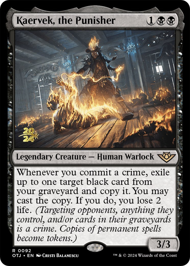 Kaervek, the Punisher [Outlaws of Thunder Junction Prerelease Promos] - Trinity Hobby