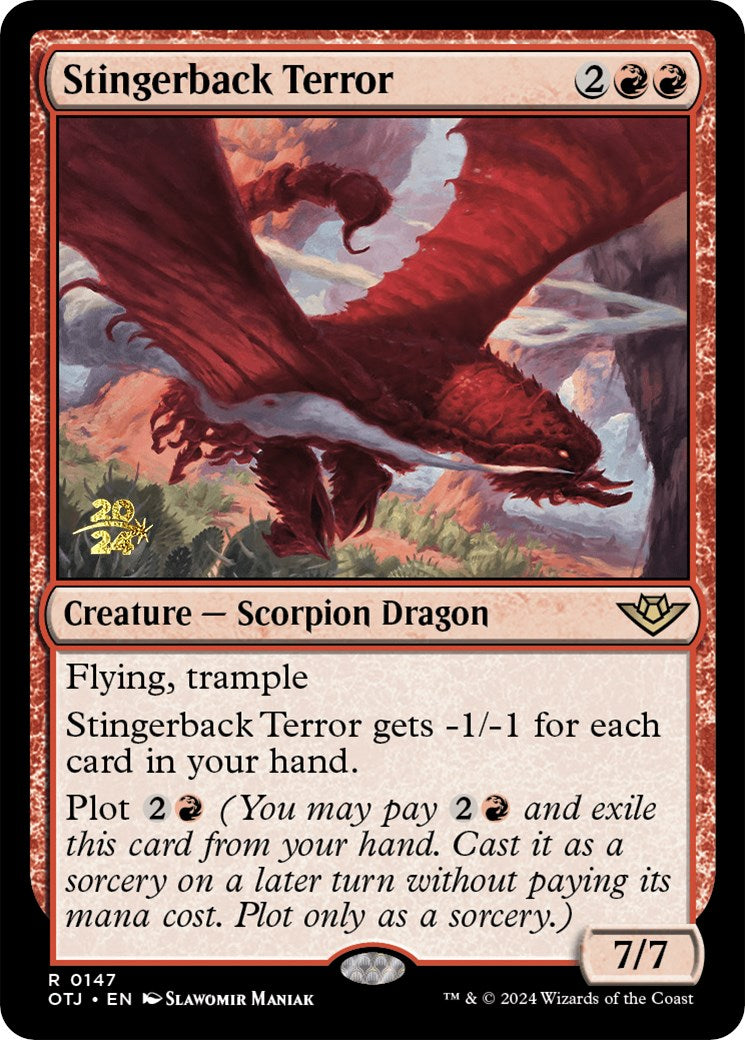 Stingerback Terror [Outlaws of Thunder Junction Prerelease Promos] - Trinity Hobby
