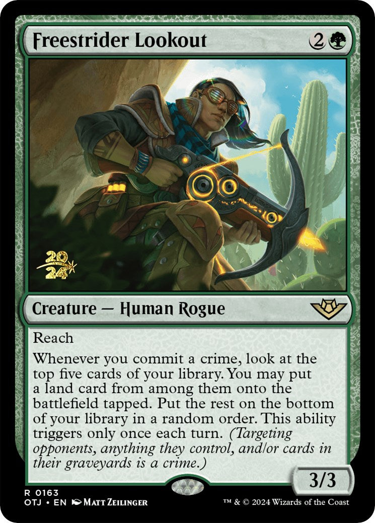 Freestrider Lookout [Outlaws of Thunder Junction Prerelease Promos] - Trinity Hobby