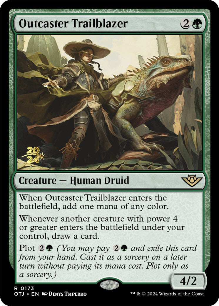 Outcaster Trailblazer [Outlaws of Thunder Junction Prerelease Promos] - Trinity Hobby
